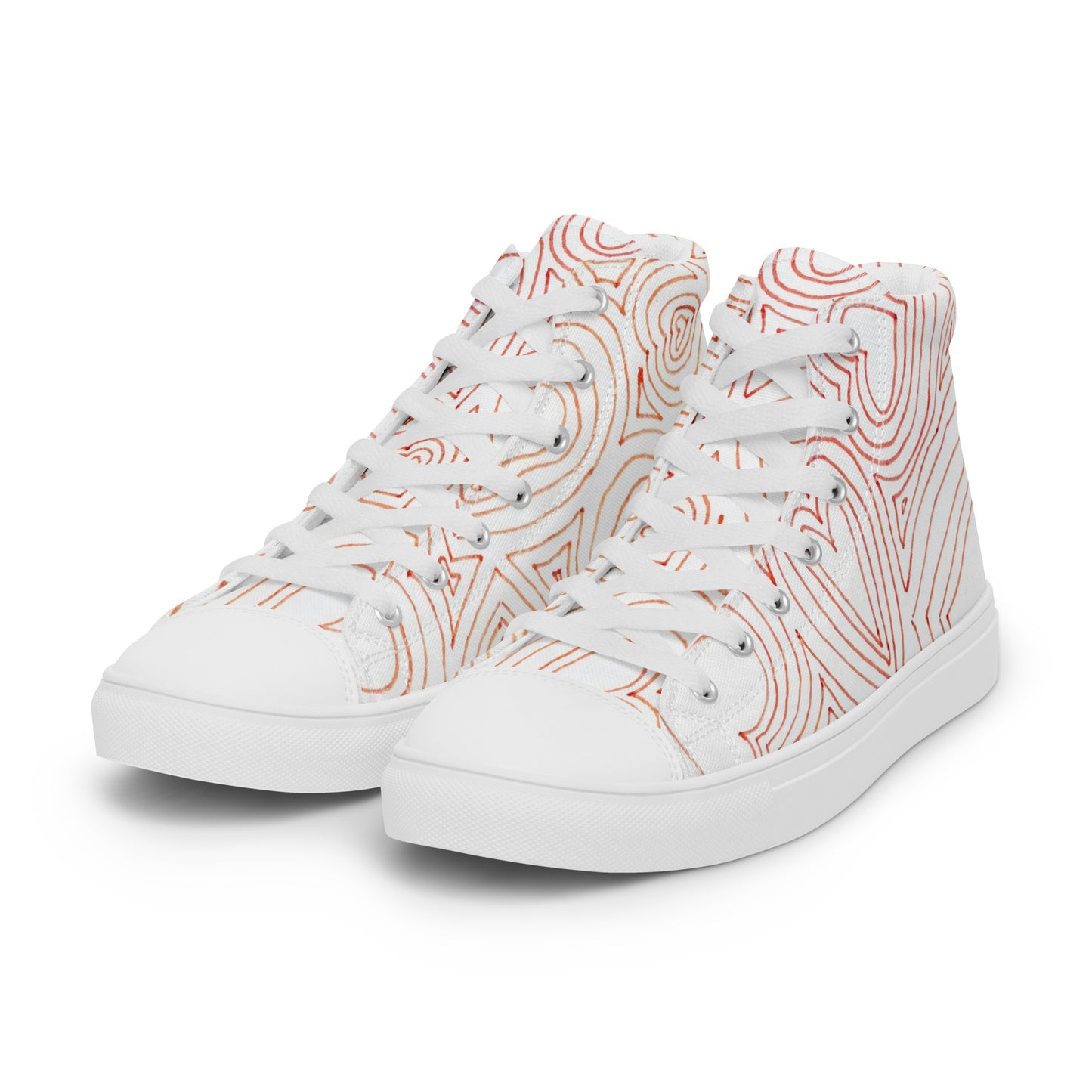 Hearts Adore men’s high top canvas shoes