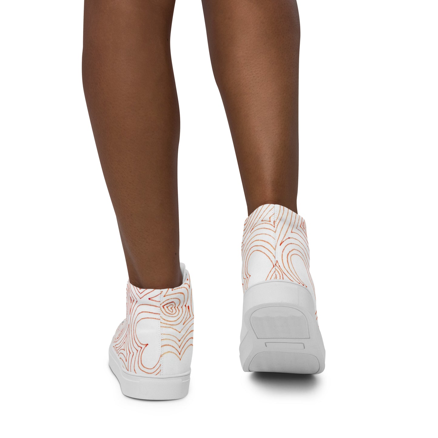 Hearts Adore women’s high top canvas shoes
